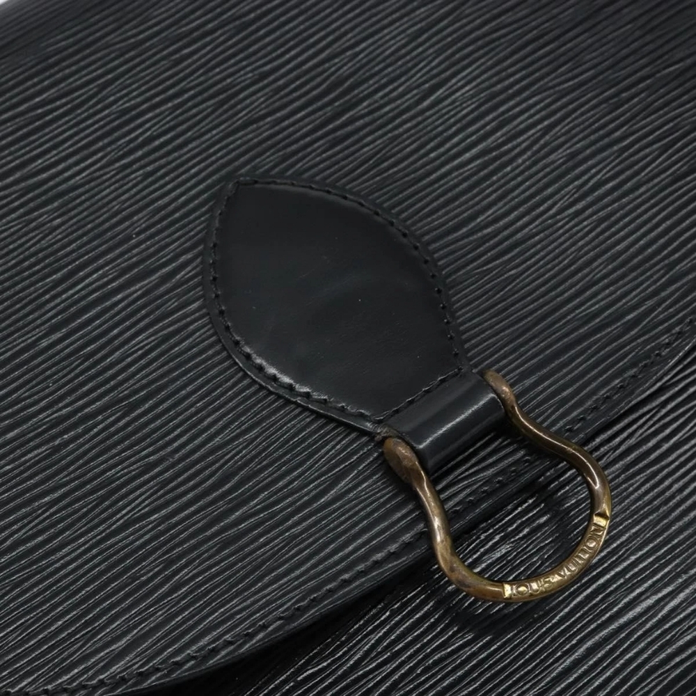 LOUIS VUITTON Epi Saint Cloud GM Shoulder Bag Black Noir - Picture 13 of 16